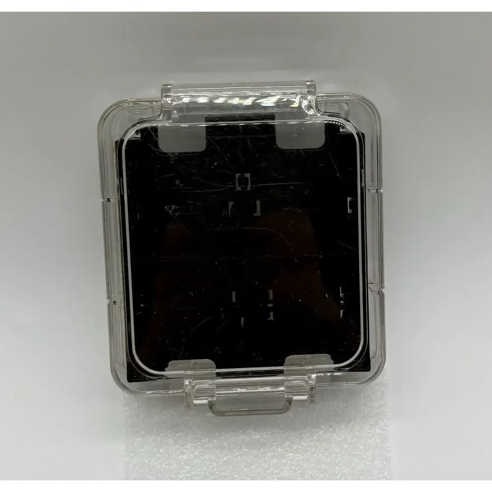 Nintendo DS/3DS Compact Game Case Clear Black Stores 16 Game Cartridges See Note